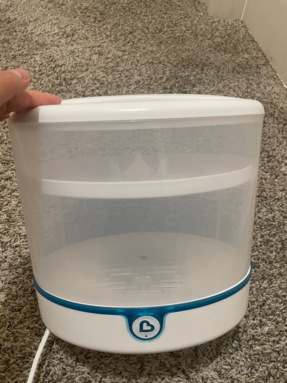 Munchkin White and Blue Electric Bottle Sterilizer